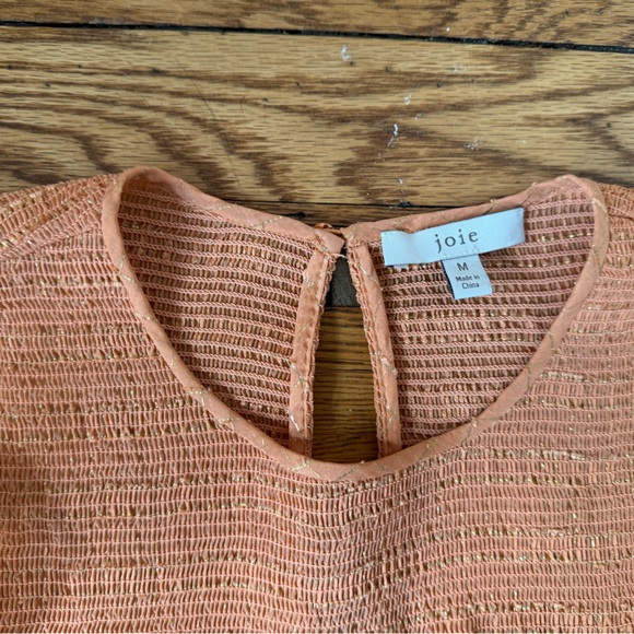 Joie Ruffle Long Sleeve Blouse - Size Medium - Picture 4 of 4